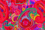 Dekostoff Halbpanama Paisley Muster als Meterware