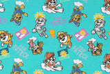 Jersey Digital "Paw Patrol", türkis, Oekotex, 0,5 m