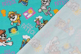 Jersey Digital "Paw Patrol", türkis, Oekotex, 0,5 m