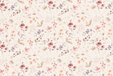 Rib Jersey, Rippenjersey mit Blumen, Mohnblumen, wollweiß, 0,5 m