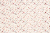 Rib Jersey, Rippenjersey mit Blumen, Mohnblumen, wollweiß, 0,5 m