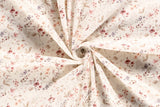 Rib Jersey, Rippenjersey mit Blumen, Mohnblumen, wollweiß, 0,5 m