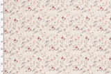 Rib Jersey, Rippenjersey mit Blumen, Mohnblumen, wollweiß, 0,5 m