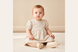 Jersey mit Leo-Muster beige – Designerstoff online kaufen
