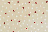 Canvas "Rudi", Leinenoptik, Herzen, Swafing, beige, 0,5 m