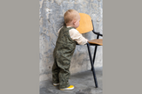 Softshell mit Dinosauriern, khaki, grün, 0,5 m