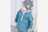 Softshell meliert, petrol, 0,5 m