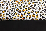 Stoffpaket Jersey + Bündchen Jersey mit Leo Print, Fräulein von Julie, weiß, schwarz