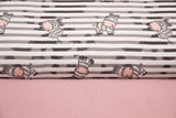 Stoffpaket mit Zebra-Muster rosa – Meterware im Set kaufen