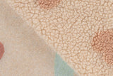 Teddyfleece Jacquard mit Herzen, beige, 0,5 m