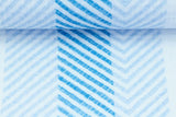 Musselin, Double Gauze, "Thea" mit Streifen, Chevron, blau, Swafing, 0,5 m