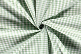 Baumwoll Popeline, Vichy Karo, Landhaus, 5 mm, grün, 0,5 m