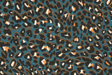Viskose Webware Leo Print, petrol, 0,5 m