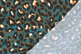 Viskose Webware Leo Print, petrol, 0,5 m