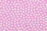 Viskose Webware mit Punkten, Polka Dots, helles pink, 0,5 m