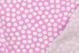 Viskose Webware mit Punkten, Polka Dots, helles pink, 0,5 m