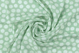 Viskose Webware mit Punkten, Polka Dots, olivgrün, 0,5 m