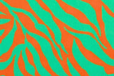Viskose Webware, "Zebra Jungle" by bienvenido colorido, türkis, orange, 0,5 m