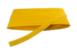 1 m Schrägband Baumwolle, 18 mm, gefalzt, gelb