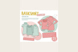 Papierschnittmuster "Basicshirt Damen" von Lybstes (Gr. 36-50)