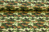 Baumwollwebware, Camouflage, oliv, 0,5 m