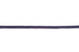 Baumwollkordel, Doppelgewebe, 5 mm, dunkelblau, 0,5 m
