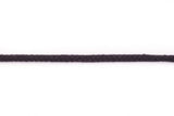 Baumwollkordel, Doppelgewebe, 5 mm, schwarz, 0,5 m