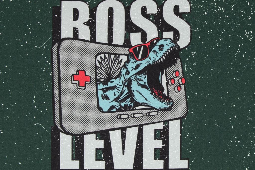 Sweat Panel "Boss-Level", T-Rex, dunkelgrün