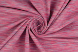 French Terry gestreift, pink, rosa, 0,5 m