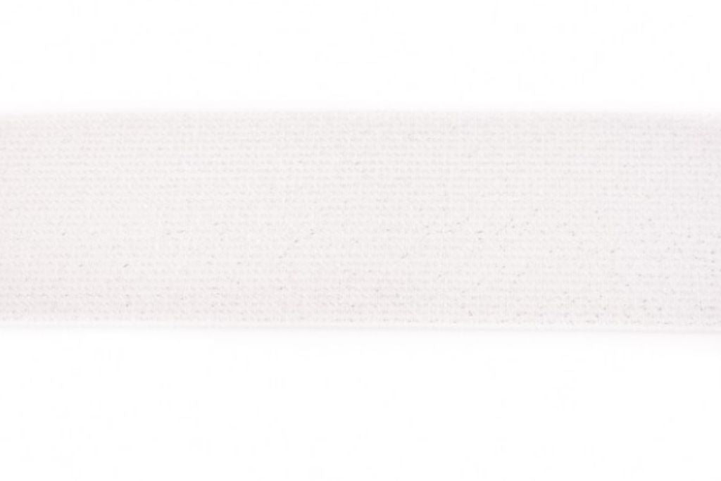 Glitzer Gummiband, elastisch, 5 cm, weiß, 0,5 m
