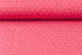 Jersey mit Punkten, pink, 0,5 m