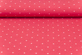 Jersey mit Sternen, basic, pink, 0,5 m
