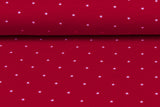 Jersey mit Sternen, basic, rot, 0,5 m