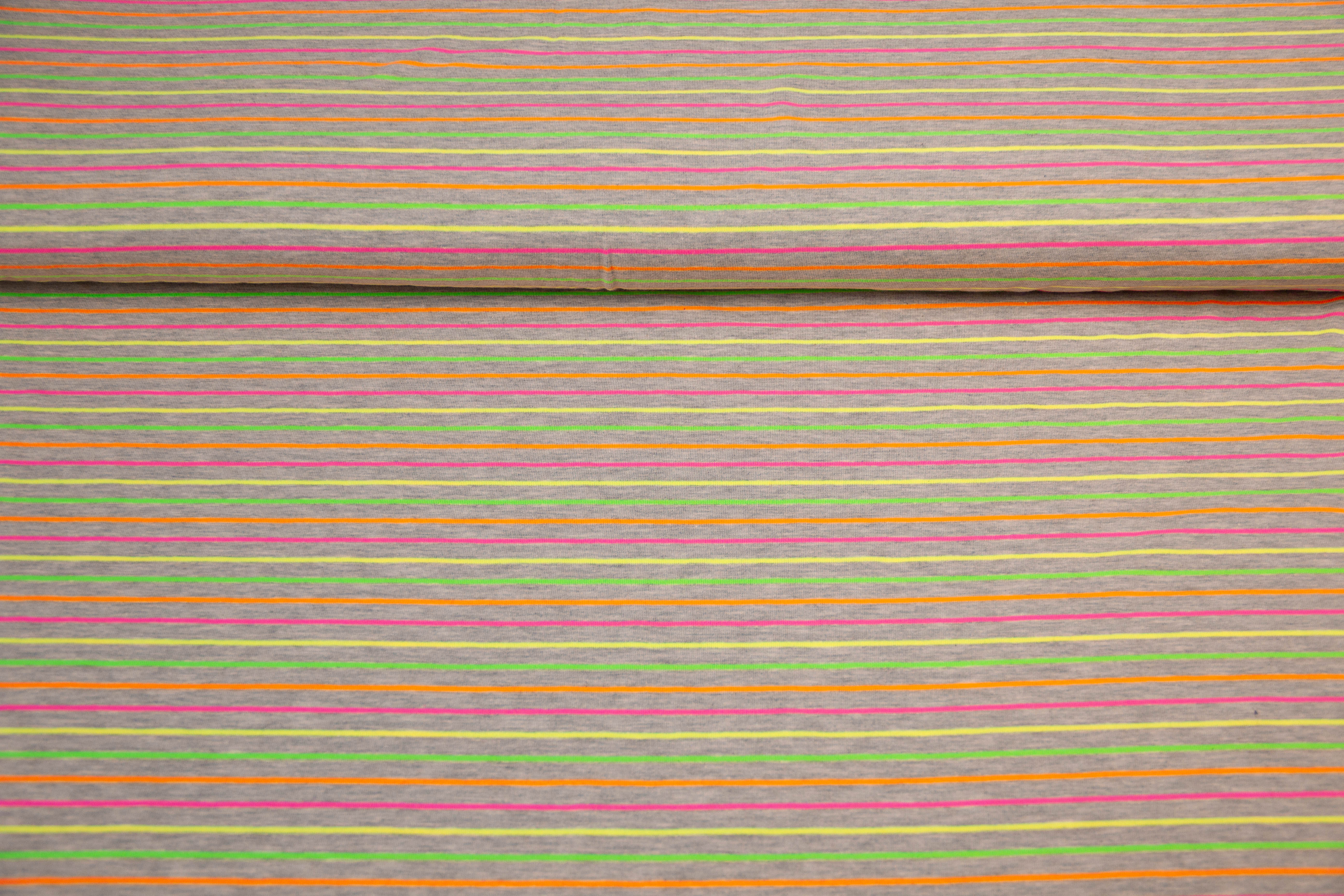 Jersey mit Streifen, neon, 0,5 m