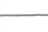 Baumwollkordel, 8 mm, hellgrau, 0,5 m