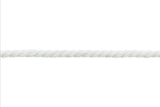 Baumwollkordel, 8 mm, weiß, 0,5 m