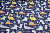 Softshell mit Dinosauriern, Fräulein von Julie, blau, 0,5 m