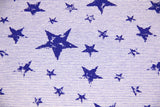 Jersey mit Sternen, blau, 0,5 m